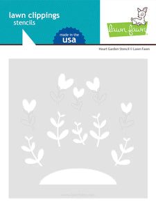 Lawn Fawn Stencils "Heart Garden" LF3322 789554580755