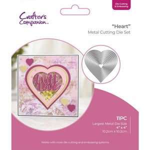 Crafter's Companion Cutting & Embossing Die "Heart" 195094106728