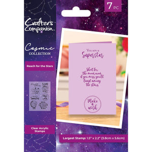 Crafter's Companion Stamp Set "Rech for the Stars" COS-CA-ST-RFTS 195094109835