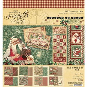 Graphic 45  8"X8" Paper Pad "Letters to Santa" #4502696 810070164416