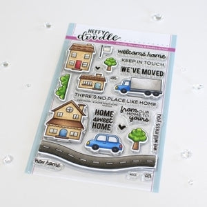 Heffy Doodle Stamps and Dies Set "Home Sweet Home" HD0359, HFD360 5060540223616, 5060540223623