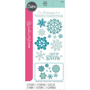 Sizzix Stamps "White Christmas" #666724, 630454290186