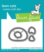 Load image into Gallery viewer, Lawn Fawn Clear Stamps and Dies &quot;You Mean So Mochi&quot; LF3307, LF3308 789554580618, 789554580625