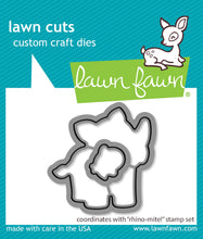 Load image into Gallery viewer, Lawn Fawn Stamp, Dies &quot;Rhino Mite!&quot; LF3593, LF3594, 789554583329,789554583275,