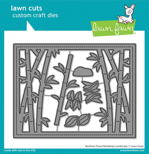 Lawn Fawn Die - Bamboo Forest Backdrop Landscape LF3617 783385673327