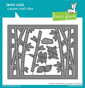 Lawn Fawn Die - Bamboo Forest Backdrop Landscape LF3617 783385673327