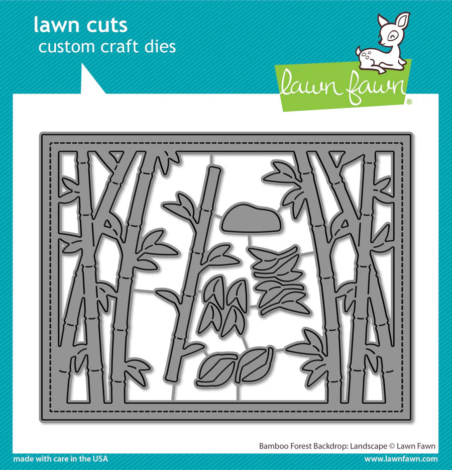 Lawn Fawn Die - Bamboo Forest Backdrop Landscape LF3617 783385673327