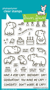 Lawn Fawn Stamp and Dies "Capybaras" LF3764, LF3765 783385671927, 783385671934