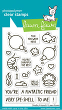 Load image into Gallery viewer, Lawn Fawn Stamp and Dies &quot;Shello, Friend&quot; LF3789, LF3790 783385671743,