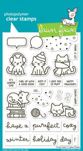 Load image into Gallery viewer, Lawn Fawn Stamp and Dies &quot;Cozy Cat&quot; LF3896, LF3897 783385670630, 783385670647