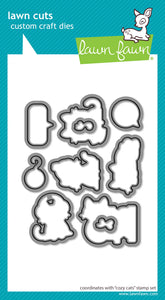 Lawn Fawn Stamp and Dies "Cozy Cat" LF3896, LF3897 783385670630, 783385670647