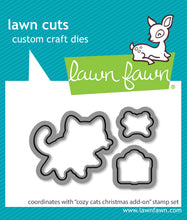 Load image into Gallery viewer, Lawn Fawn Stamp and Dies &quot;Cozy Cat Add On&quot; LF3899, LF3900 783385670661, 783385670678