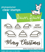 Load image into Gallery viewer, Lawn Fawn Stamp and Dies &quot;All the Santa Hats&quot; LF3904, LF3905 783385670586, 783385670593