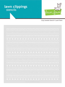 Lawn Fawn Stencil "Cozy Sweater" LF3922 783385670487