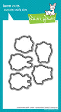 Load image into Gallery viewer, Lawn Fawn Stamp and Dies "Critter Conversation Hearts" LF3948, LF3949 783385670173, 7833856670180