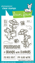 Load image into Gallery viewer, Lawn Fawn Stamp, Dies "Mice Flowers " LF4076, LF4077; 783385669016, 783385668866