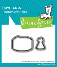 Load image into Gallery viewer, Lawn Fawn Stamp, Dies "Year Sixteen" LF4084, LF4085; 783385668934, 783385668798