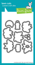 Load image into Gallery viewer, Lawn Fawn Stamp, Die and Stencil Set "I like Cute Moths" LF4192, LF4193, LF4194; 783385667951, 783385667791, 783385667807