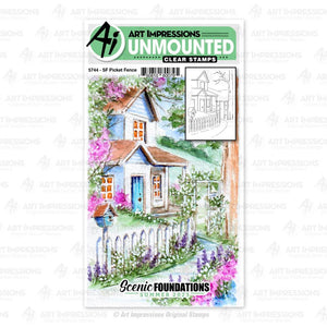 Art Impressions Stamp "SF Picket Fence" #5744 750810800795