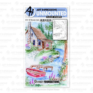 Art Impressions Stamp "SF Wooden Cabin" #5747 750810800825