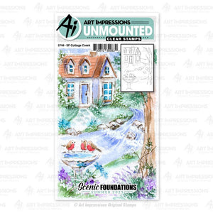 Art Impressions Stamp "SF Cottage Creek" #5748 750810800832