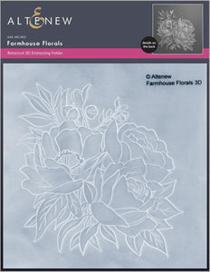 Altenew 3D Embossing Folder "Farmhouse Florals" ALT8911 765453048091