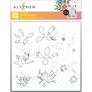 Altenew "Sweet Bouquet" Stamps, Dies and Stencils Bundle ALT7730,ALT7731, ALT7732; 765453031499, 765453031505, 765453031512