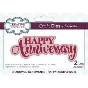Creative expressions Die "Happy Anniversary" CEDSS027 5055305980637
