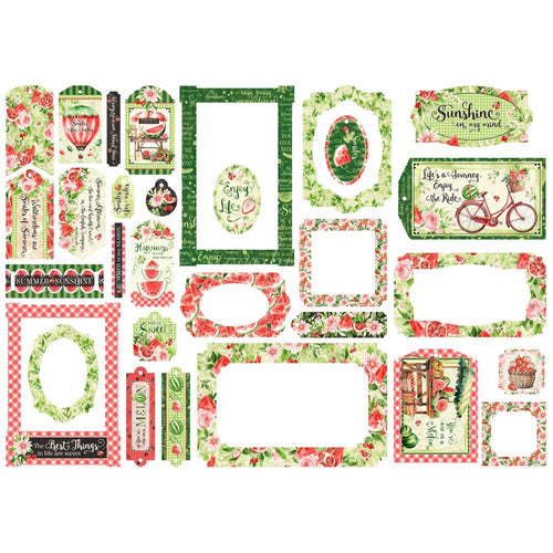 Graphic 45 Chipboard Tags & Frame 