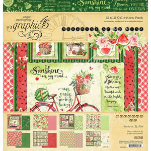 Graphic 45 12X12 Collection Pack "Sunshine on My Mind" #4502839, 810070165765