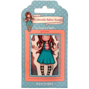 Santoro Gorjuss Girl Stamp No 23 "Living In A Bubble" GOR-ES-STAMP685, 8713943150016