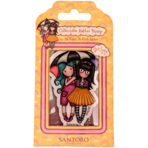 Santoro Gorjuss Girl Stamp No 17 "Be Kind to Each Other" GOR-BK-STAMP571 8713943147931