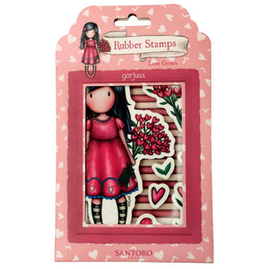 Santoro Gorjuss Girl Stamp  "Love Grow" GOR-ES-STAMP687, 8713943150030