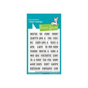 Lawn Fawn Stamp "Henry's Build-A-Sentiment: Fox" LF3910 78338567050