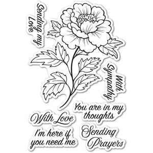 Memory Box Stamp "With Sympathy" #CL5291 873980452912