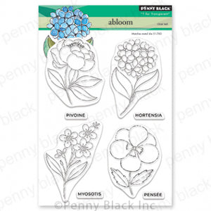 Penny Black Clear Stamps "Abloom" #30-987 759668309870