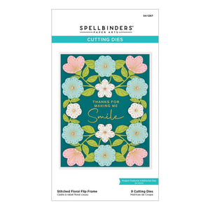 Spellbinders Etched Dies "Stitched  Floral Flip Frame" S4-1267 813233033499