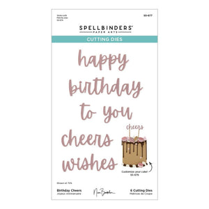Spellbinders Dies "Birthday Cheers" S5-677 810176100509