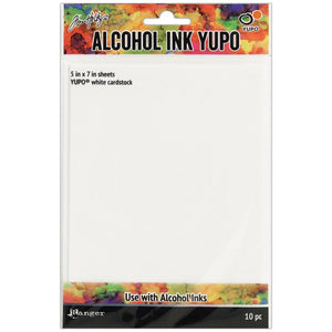 Tim Holtz Alcohol Ink White Yupo Paper 10 Sheets TAC49715 789541049715