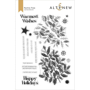 Altenew "Festive Tree  Stamp and Die Set" ALT7311, ALT7312 765453024170, 764553024187