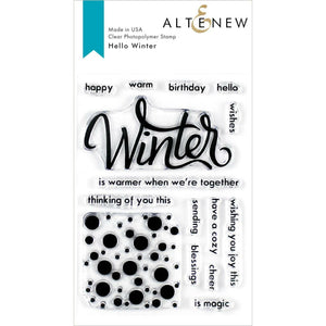 Altenew Stamps and Dies Set "Hello Winter" ALT3543, ALT3544 737787255483, 737787255490