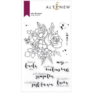 Altenew Stamps & Dies Set "Inky Bouquet" ALT6169, ALT6170 765453005292, 765453005308