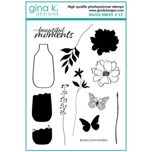 Gina K Stamp Set "Beautiful Moments" 609015531648