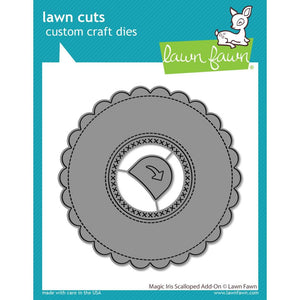 Lawn Cuts Custom Craft Die-Magic Iris Scalloped Add-On #LF2240  035292674790