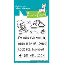 Load image into Gallery viewer, Lawn Fawn Stamp &amp; Die Set &quot;Here forYou Bear&quot; LF2845, LF2846 789554576314, 789554576321