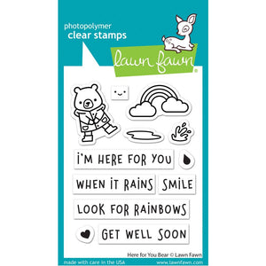 Lawn Fawn Stamp & Die Set "Here forYou Bear" LF2845, LF2846 789554576314, 789554576321