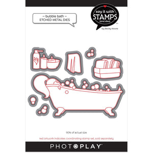 Photoplay Stamps and Dies "Bubble Bath" SIS2657, SIS2658 709388326572, 709388326589