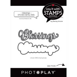 PhotoPlay Say It With Stamps Die Set Blessing SIS2345 709388323458