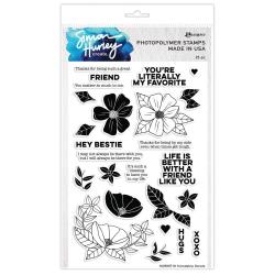 Simon Hurley Stamp "Friendship Florals" HUR80718 789541080718