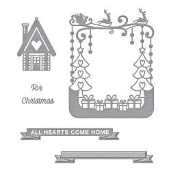 Spellbinders Etched Dies By Becca Feeken "All Hearts Come Home" S5-534 812062030266